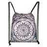 Mandala  / Hamsa Fatima Hand/ Buddha Lotus Flower backpack woman  Drawstring Bag girls Storage Bag Ladies  travel bag