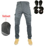 Moto Jeans UGB06 Motorcycle Winter Riding Velvet Jeans Snowmobile Riding Drop-resistant Cashmere Pants With Protective Gears ATV