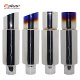 EPLUS Car exhaust pipe muffler Tail Pipe Universal High Quality Stainless Steel Interface 51 57 63MM Exhaust System End