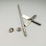 1set Lab 304 stainless steel Propeller with stirring rod,Four-bladed propeller while Stirring press down the material