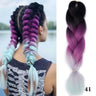 24Inch Synthetic Hair Extensions for Braids 100g/pc Jumbo Braiding Hair Kanekalon Colored Hair Pre Stretched Yaki Jumbo Braids