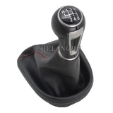 5 / 6 Speed MT Car Gear Stick Shift Knob With PU Leather Boot For Seat Leon 2006 2007 2008 2009 2010 2011 2012