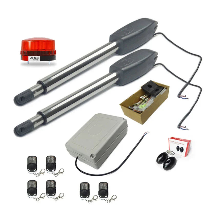 Heavy Duty PKM-C02 Automatic Electric Swing Gate Opener Operator Actuator Remote Control Swing Door Motor Drive Kit AC110V/220V