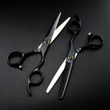 Customize logo /name JP 440c 6 '' black Bearing hair scissors haircut thinning barber tools cutting shears hairdresser scissors