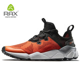 RAX  New Men's Suede Leather Waterproof Cushioning Hiking Shoes Breathable Outdoor Trekking Backpacking Travel Shoes For Men