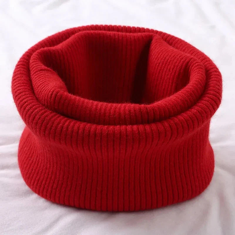 Korean Solid Color Cashmere Collar Pullove Warm Scarf Men Women Winter Thick Windproof Neck Protect Elastic Wool Knit Scarve O20