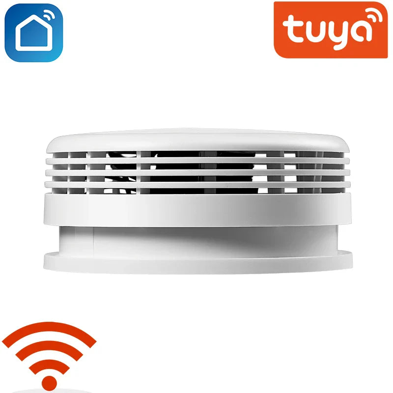 Tuya WiFi Smoke Sensor Alarm Fire Protection Smoke Detector Smoke house Combination Fire Alarm Home Security System