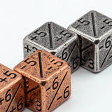 2 Pcs Metal D6 Dice Counters 15MM include 1Pc +Positive +1/+1 and 1Pc -Negative -1/-1 D6 Dice For Magic The Gathering, CCG