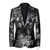 Luxury Men's Suit Jacket Wedding Business Dress Coat Men Fashion Slim Blazer QJ CINGA New Costume Homme Big Size M-5XL 6XL