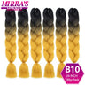 6 Bundles Jumbo Braiding Hair Extensions 24 Inch Synthetic Hair Braids for DIY Box Twist Crochet Hair Wholesale Drop Shipping