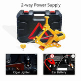 12V DC 3Ton Floor Car Electric Jack Automotive Lifting SUV Emergency Equipment Car Auto Lift Scissor Jacks Repair Tool