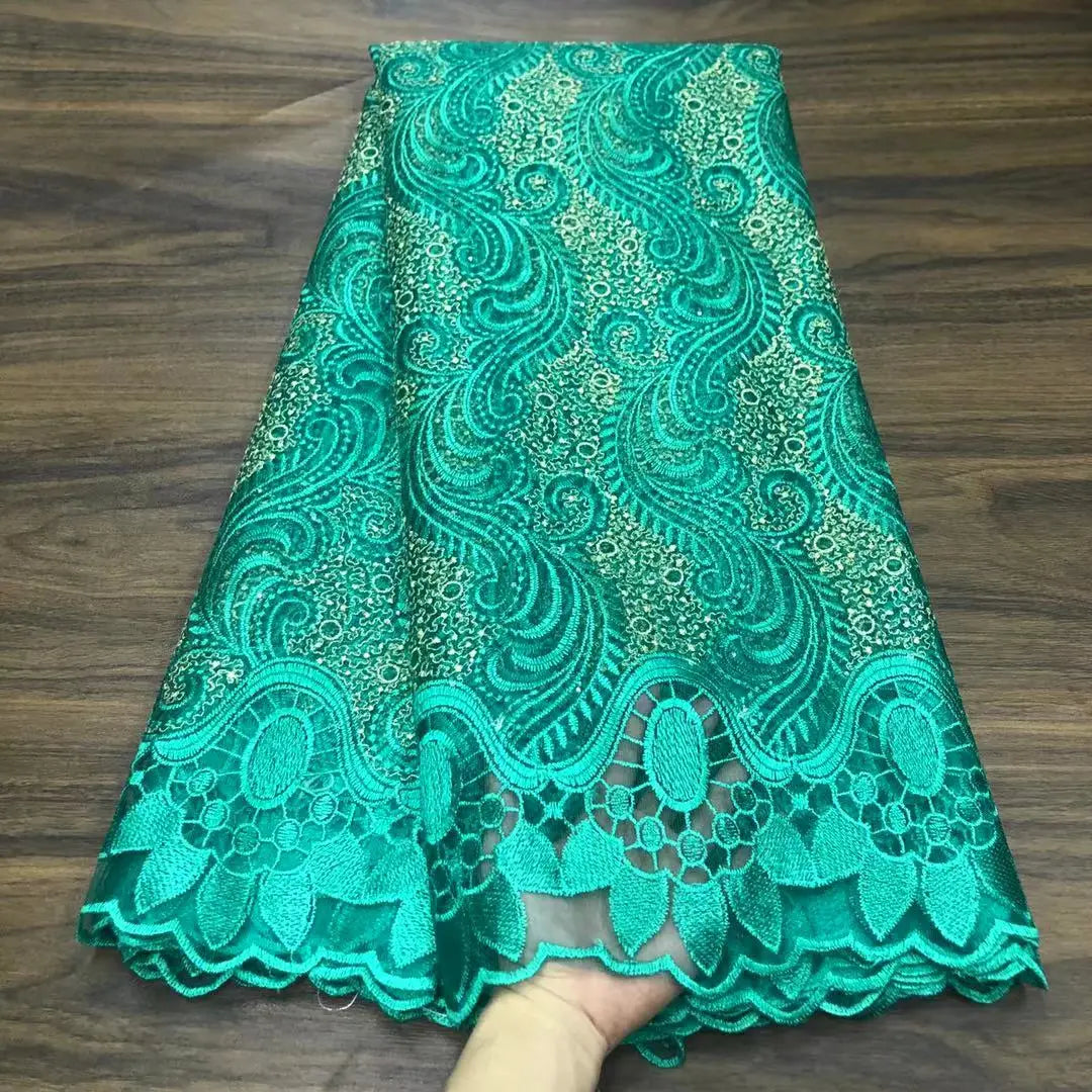 African Lace Fabric 2024  High Quality Lace Hot Sale Embroidery French Tulle Lace Fabric Nigerian Lace Fabric For Wedding Dress