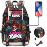 Friday Night Funkin Backpacks For School Multifunction USB Charging Bag Boy Girl Teenager School Bags Travel Laptop Mochila