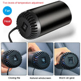 12V Car Heater Vehicle Heating Cooling Fan Portable Defrosting and Defogging Small Electrical Appliance Fan with Suction Holder