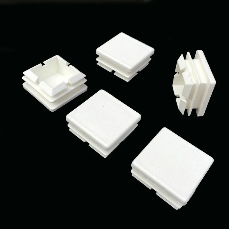 16Pcs Square pipe insert plug plastic tube Blanking End Caps table chair Leg hole cover Protector Furniture Decor Accessories