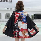 Japanese Kimono Traditional Clothing Crane Carp Anime Kimono Dress Shirts Women Samurai Haori Hombre Yukata Man Cardigan Shirt