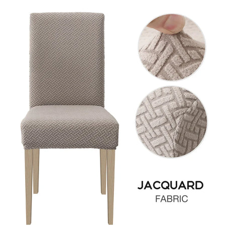 1/2/4/6pcs Dining Chair Cover Jacquard Spandex Slipcover Protector Case Stretch for Kitchen Chair Seat Hotel Banquet Elastic