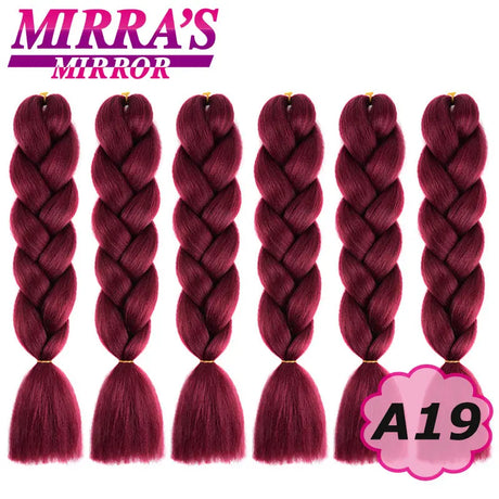 Synthetic Jumbo Braids Hair Omber Braiding Hair Extensions for Women Yaki Texture Black Blue Fake Hair Mirra’s Mirror