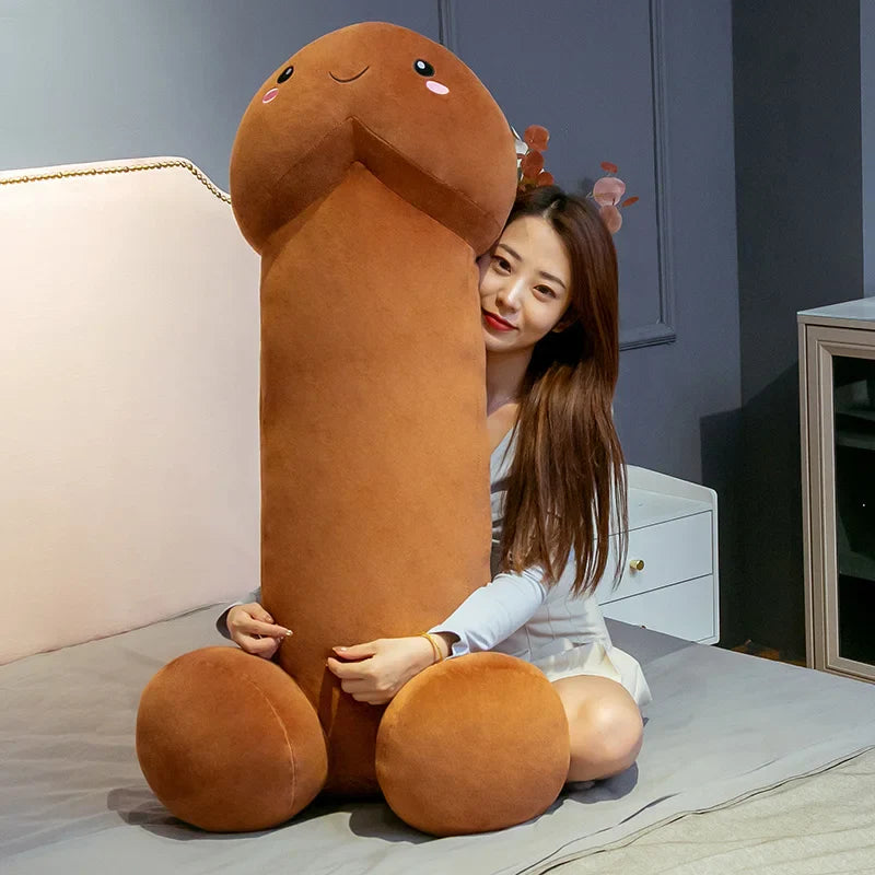 Cute Funny Penis Plush Toy simulation Stuffed Soft Dick Doll Real-life Penis Pillow Cushion Cute Sexy Toy Interesting Gift