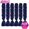 6 Bundles Jumbo Braiding Hair Extensions 24 Inch Synthetic Hair Braids for DIY Box Twist Crochet Hair Wholesale Drop Shipping