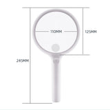 10x Super Large Magnifying Glass with LED Lights USB Loupe Rechargeable Magnifier Illuminated Old Man Handheld Reading Glasses