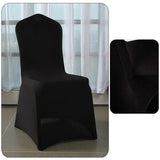 Fashion Brief Solid Chair Covers Spandex Stretchy Slip Cover Wedding Banquet Dining Chair Covers Party Kitchen Seat Covers