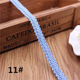 12mm Curve Cotton Lace Trim Centipede Braided Ribbon Fabric Handmade DIY Clothes Sewing  Lace Trim Supplies Craft Accessories