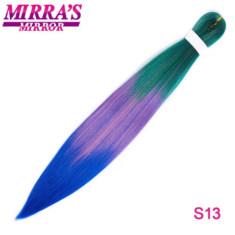 Braiding Hair Extensions Synthetic Hair for Braids Ombre Pre Stretched Jumbo Braids Hair Hot Water Setting Braid Mirra's Mirror