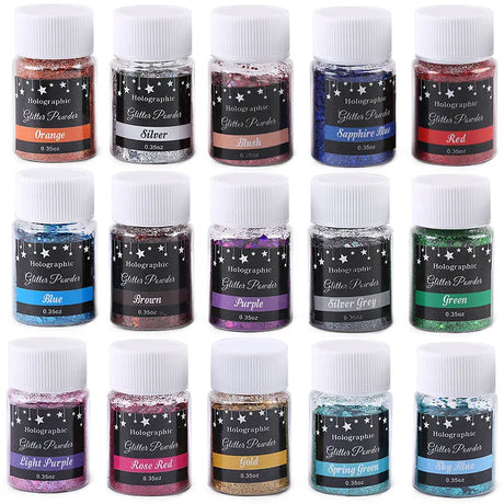 2 Part Clear Epoxy Resin Liquid Colorant Dye Filling Material Set Dried Flowers Glitter Powder for Resin Accessories Craft DIY