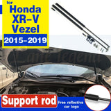 For Honda HR-V HRV XR-V Vezel 2015-2019 Auto Carbon fiber Front Bonnet Hood Modify Gas Struts Lift Support Shock Damper Absorber