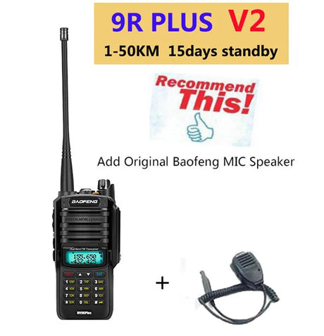 2024 10W Baofeng UV 9R plus 40 km walkie talkie for hunting 50 km hf transceiver vhf uhf ham radio long range CB radio station