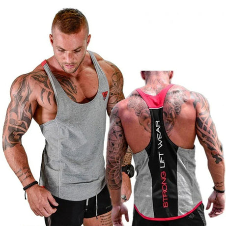 Bodybuilding Tank Tops Men Gym Workout Fitness sleeveless shirt Male Summer Cotton Undershirt Casual Singlet Vest Brand Clothing