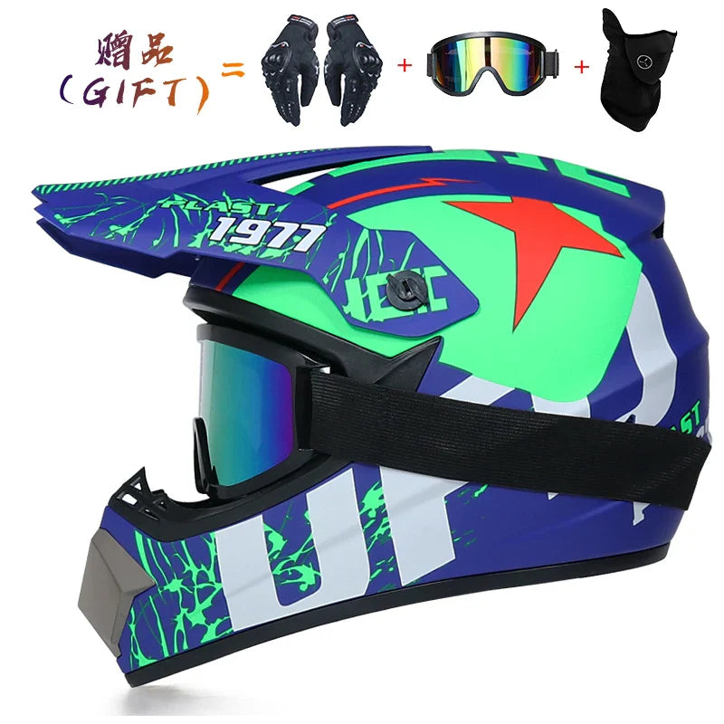 Send 3 pieces gift motorcycle helmet children off-road helmet bike downhill AM DH cross helmet capacete motocross casco