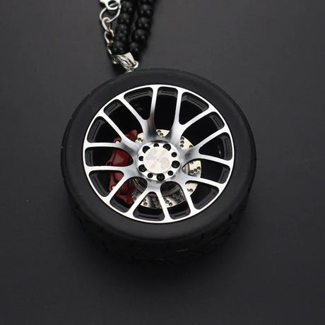 Auto Decoration Pendant For Car Wheel Keychain Car Rearview Mirror Hanging Ornament Keyring Pendant For Car Accessories Interior