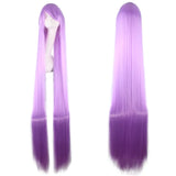 150 cm Wig Anime Cosplay 150cm Lolita Long Hair Lavender Blue Black Red Gray Wig Halloween Costume For Women Adult