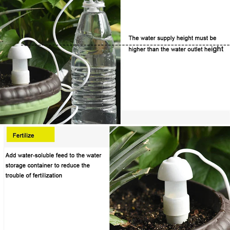 Watering Stakes,10 Pack Indoor Automatic Drip Watering System Irrigation Equipment Tool for Plant Waterer Ceramic Probes House