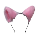 Women Anime Furry Animal Kitty Cat Ears Headband Kawaii Lolita Maid Hair Hoop Halloween Cosplay Party Fancy Headwear