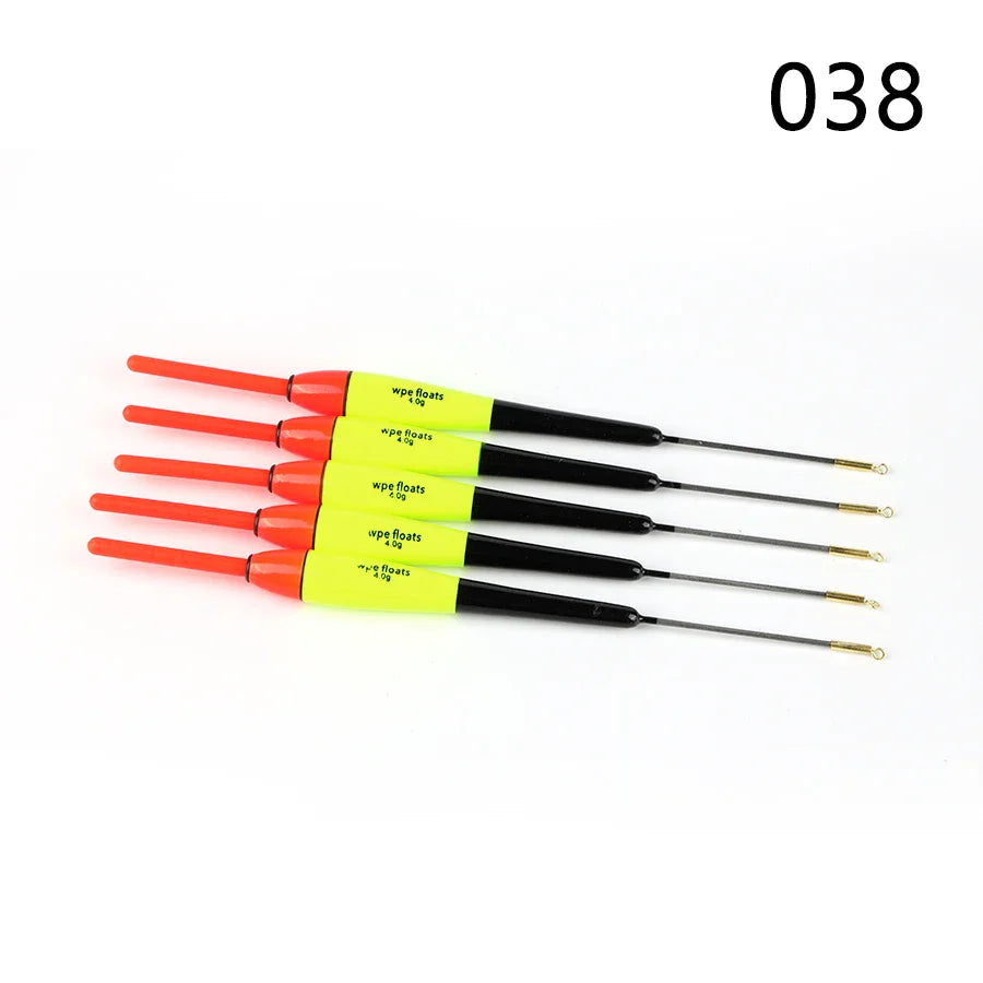 W.P.E Fishing Float 5pcs/lot 19cm-24cm 4g Barguzinsky Fir Float Vertical Buoy Float Carp Fishing Bobber Fishing Tackle Pesca