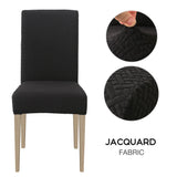 1/2/4/6pcs Dining Chair Cover Jacquard Spandex Slipcover Protector Case Stretch for Kitchen Chair Seat Hotel Banquet Elastic