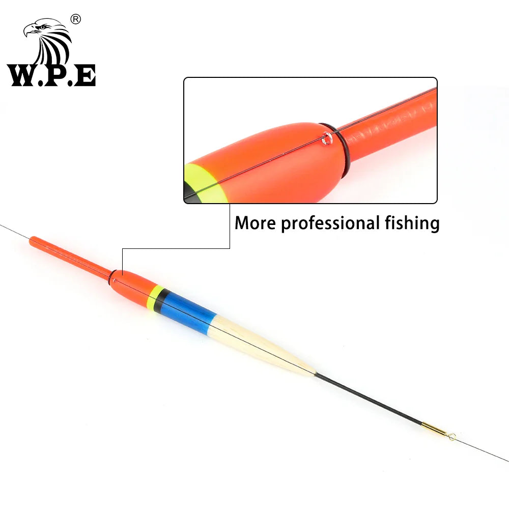 W.P.E Fishing Float 5pcs/lot 19cm-24cm 4g Barguzinsky Fir Float Vertical Buoy Float Carp Fishing Bobber Fishing Tackle Pesca