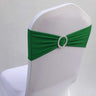 10pcs 50pcs Stretch Spandex Chair Sash Band With Round Buckle Elastic Wedding Chair Bow Tie For Hotel Party Decoration