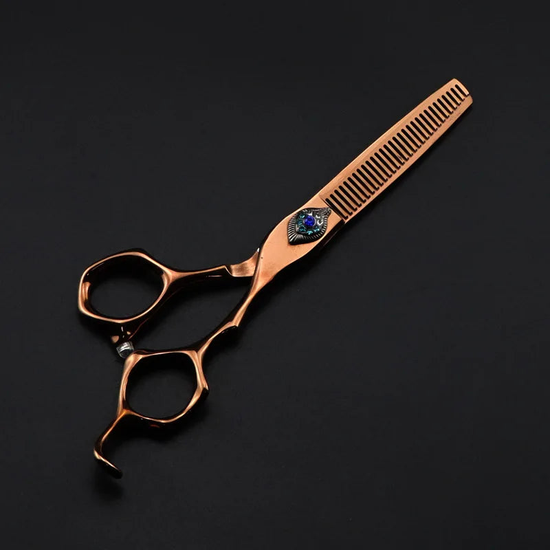 professional japan 440c steel 6 '' Retro Phoenix hair scissors cutting barber tools haircut thinning shears hairdresser scissors