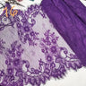 3m/lot Width 40cm Eyelash Lace Trim Purple  Green Pink For Clothing Accessory Dress Sewing Applique Costume Lace Fabric