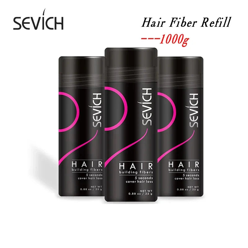 Sevich 10pcs/lot Keratin Hair Fibers Spray Colorful Powder Hair Loss Building Hairline Optimizer Dense Hair Growth Black Brown