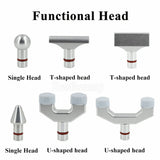 Chiropractic Gun Manual Chiropractic Adjusting Tools 10 Levels 6 Heads Adjustable 300N Spine Back Cervical Massage Instrument