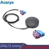 Car Communication 4G GPS External Antenna 3M Paste RG174 Extension Cable FAKRA C D Connector Compatible With 3G GSM BD 2-In-1