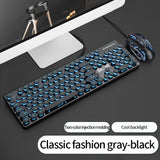 Three-piece Set Punk Gaming Keyboard and Mouse Earphone Set Luminous Keyboards 3200 DPI Mice Headset Combos Computer Accessories