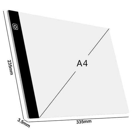 New A3/A4/A5 Three Level Dimmable Led Light Pad Drawing Board Pad Tracing Light Box Eye Protection Easier for Diamond Painting