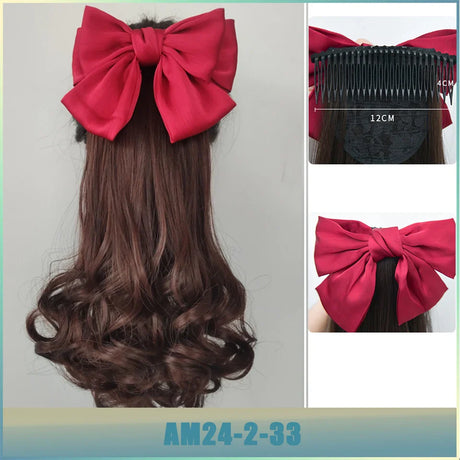 AS  Synthetic Retro Ponytail with Comb Europen Princess Curly Puff Ponytail Clip in Hair Tail Natural False Hair Extension