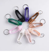 Handmade Mini Ballet Shoe Ballet Keychain Gift Satin Pointe Shoes Key Ring Keychain Schoolbag Bjd Doll Pendant